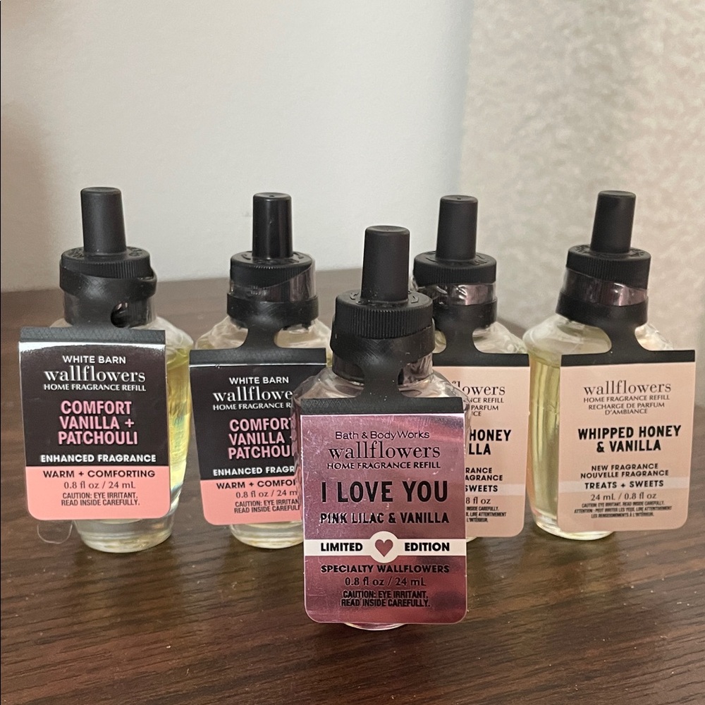 Bath & Body Works Wallflowers Fragrance Refills lot of 5 variety NEW